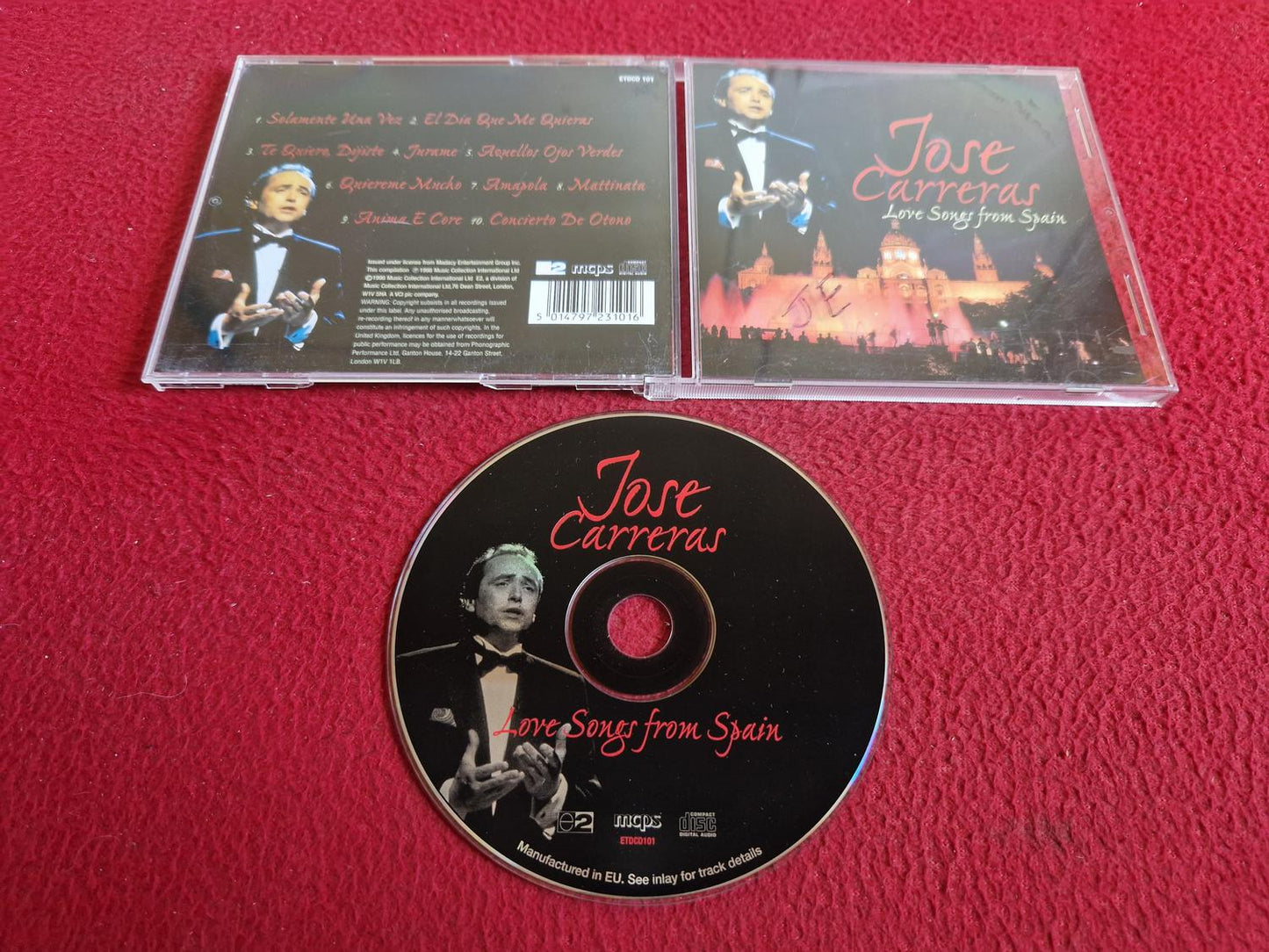 JOSE CARRERAS LOVE SONGS FROM SPAIN CD