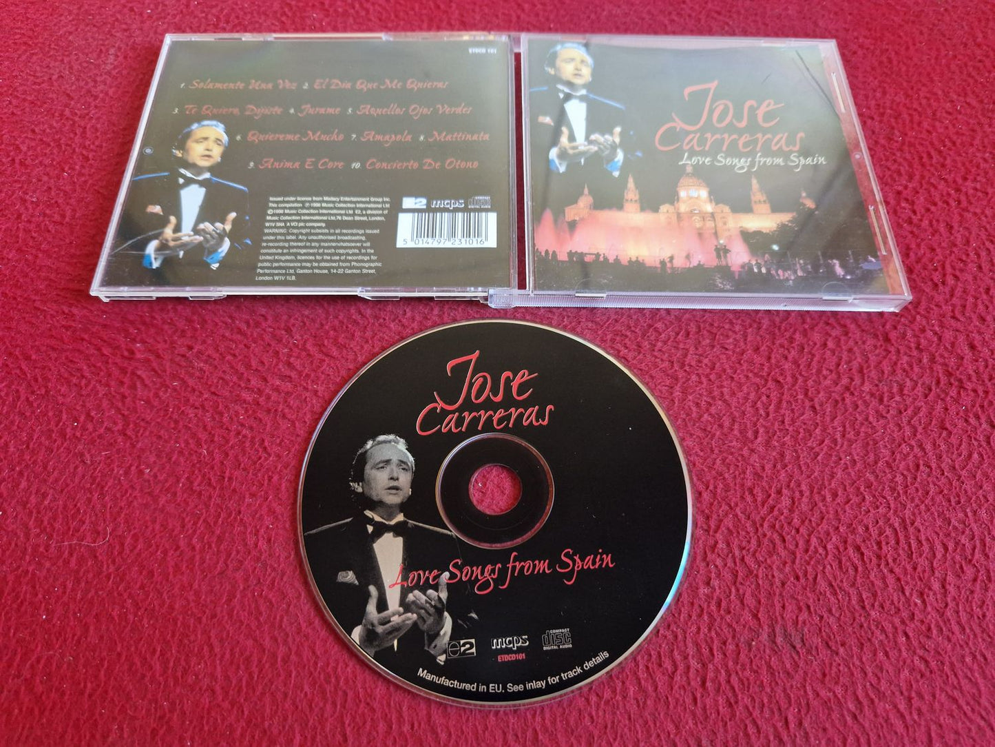 JOSE CARRERAS LOVE SONGS FROM SPAIN CD