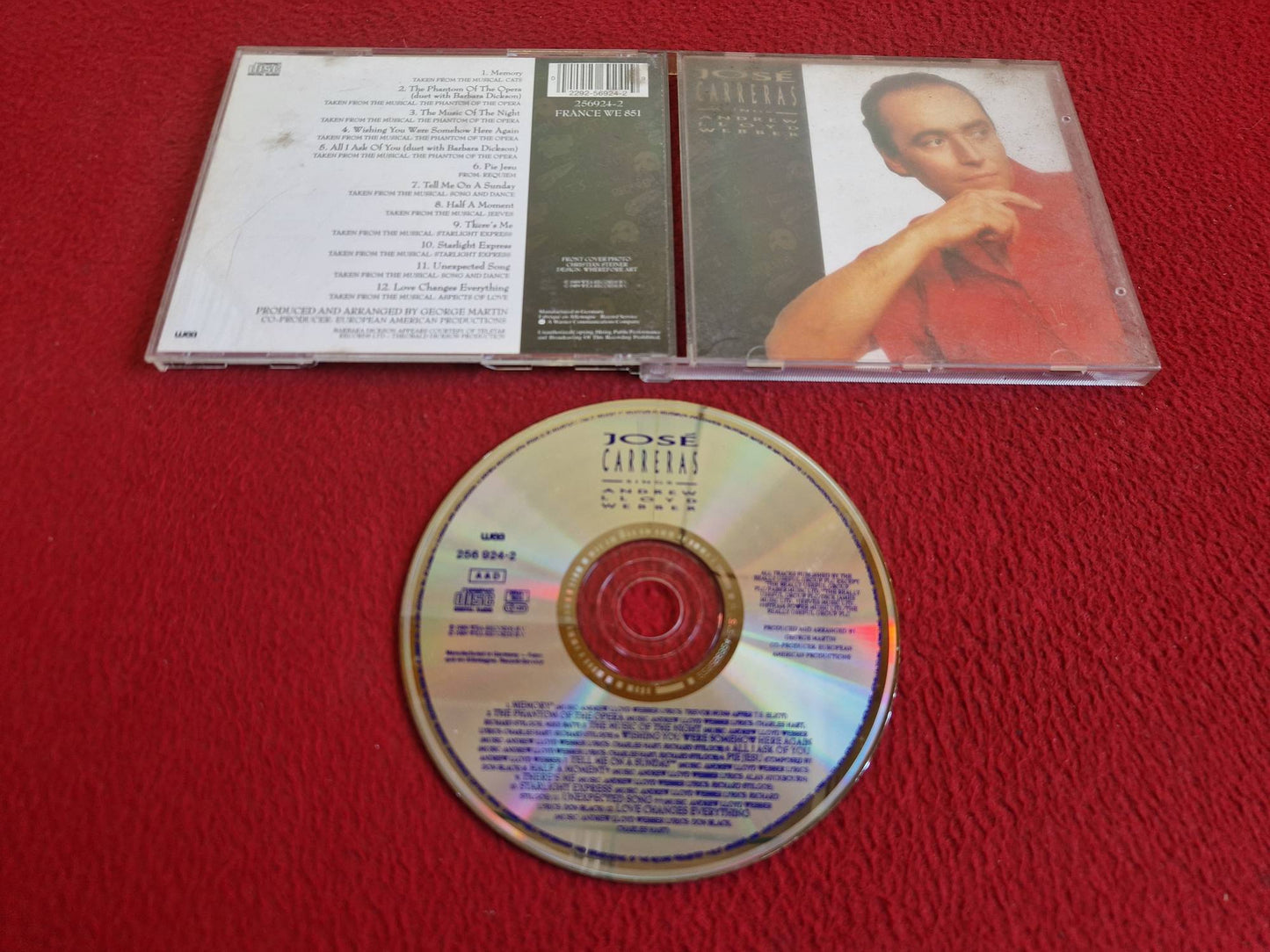JOSE CARRERAS SINGS ANDREW LLOYD WEBBER CD