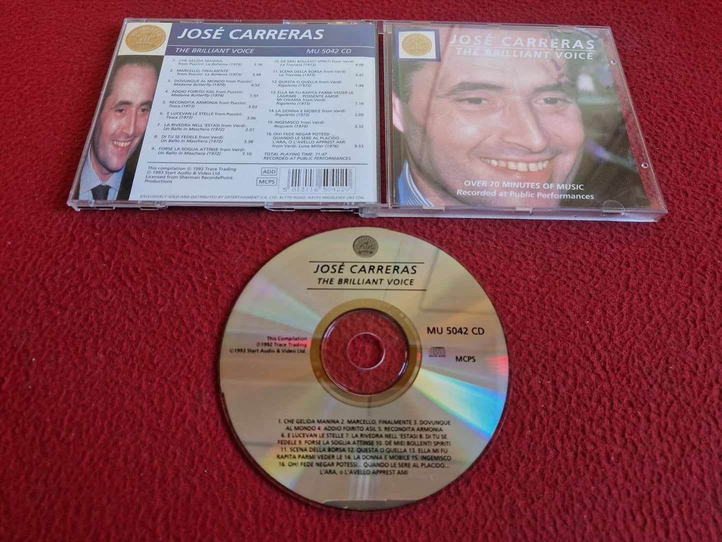 JOSE CARRERAS THE BRILLIANT VOICE CD