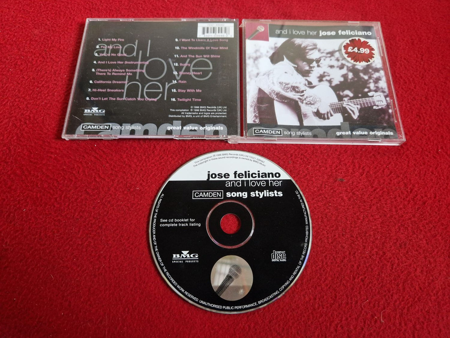JOSE FELICIANO AND I LOVE HER CD