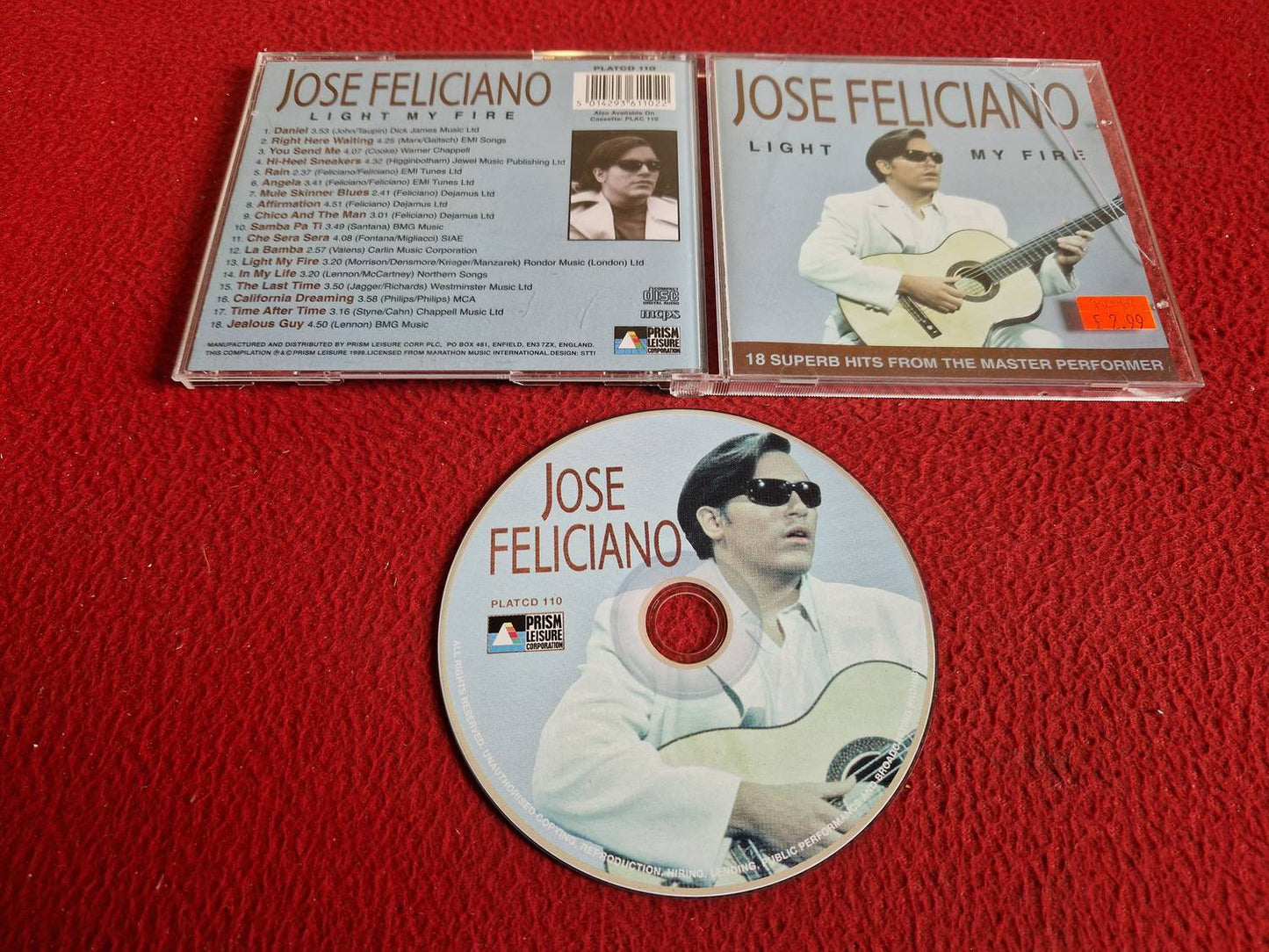 JOSE FELICIANO LIGHT MY FIRE CD