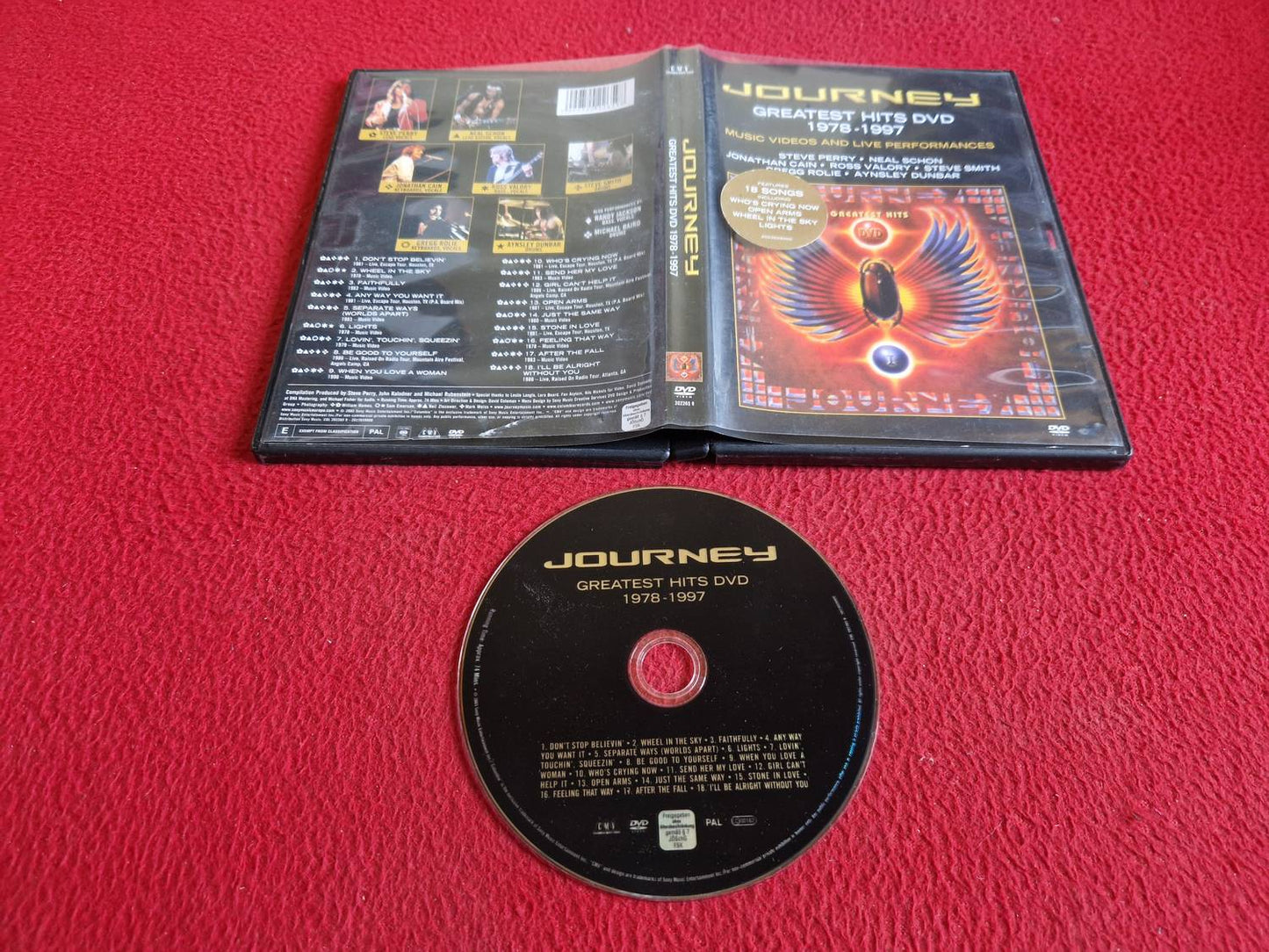 JOURNEY GREATEST HITS 1978 - 1997 DVD