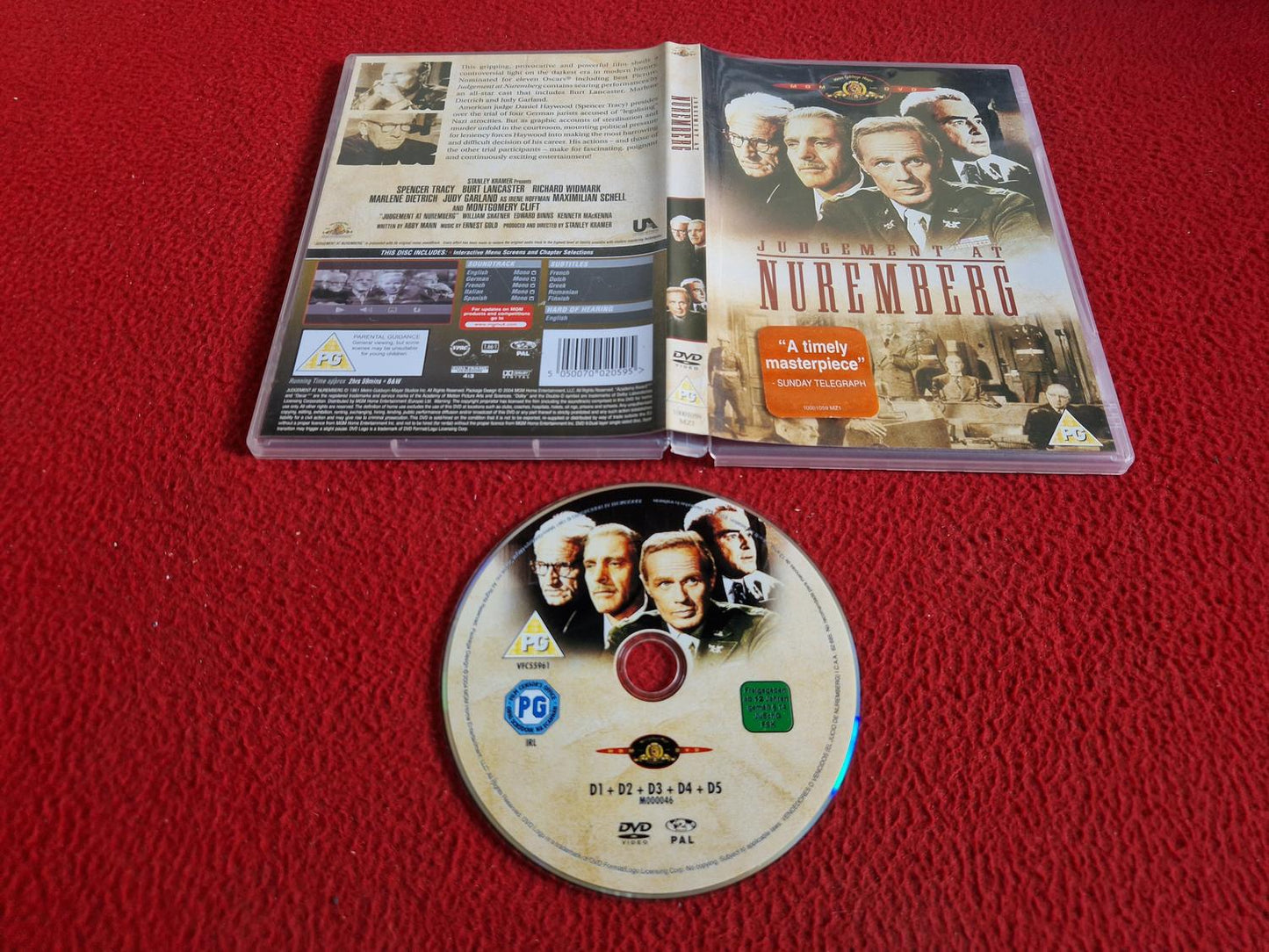 JUDGEMENT AT NUREMBERG DVD