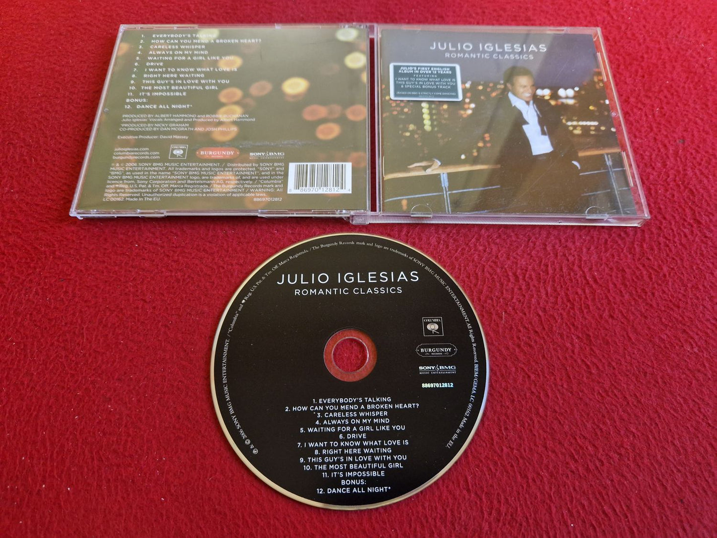 JULIO IGLESIAS ROMANTIC CLASSICS CD