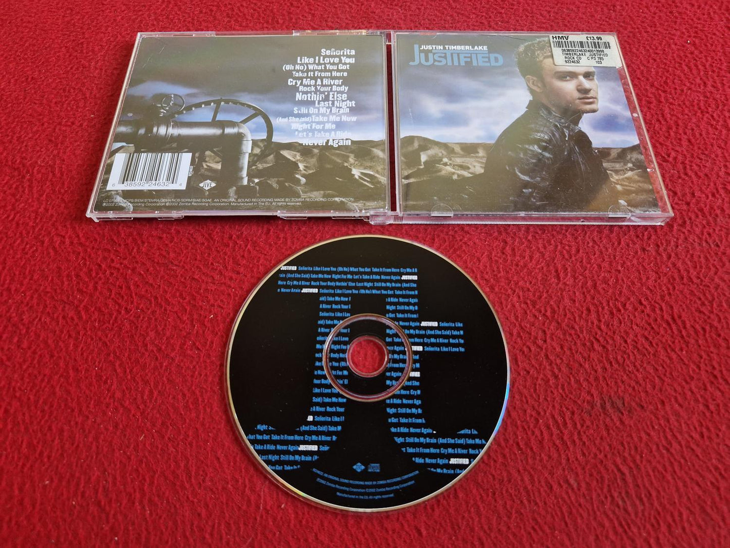 JUSTIN TIMBERLAKE JUSTIFIED CD