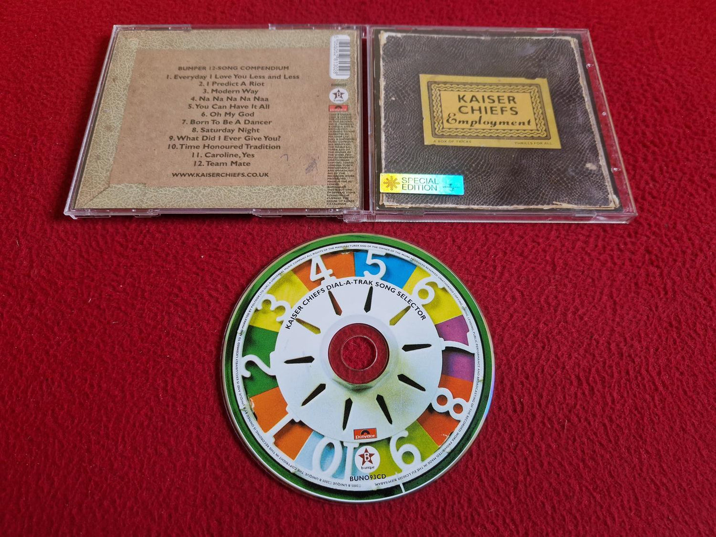 KAISER CHIEFS EMPLOYMENT SPECIAL EDITION CD