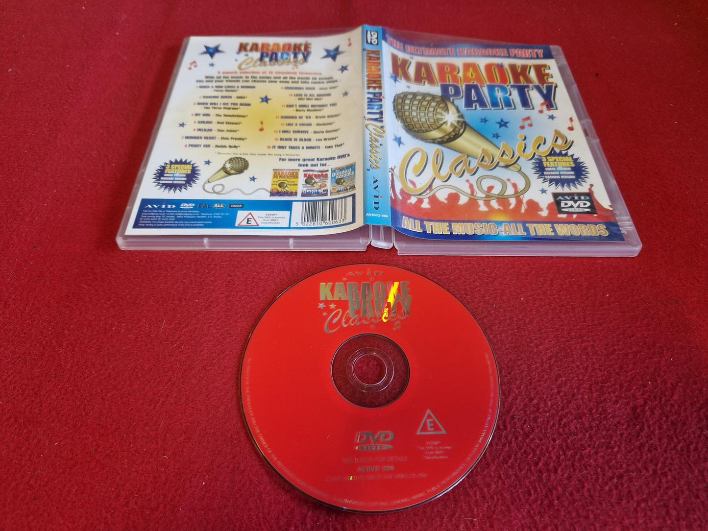 KARAOKE PARTY CLASSICS till DVD