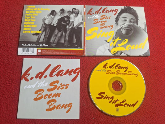K.D. LANG AND THE SISS BOOM BANG SING IT LOUD CD