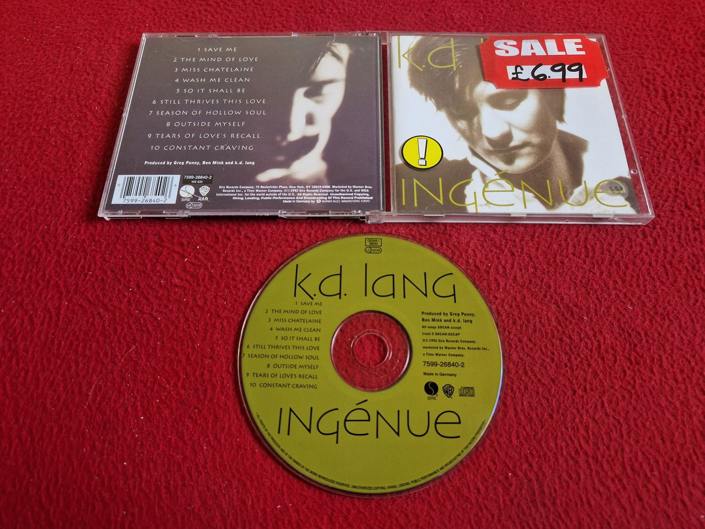 K.D. LANG INGENUE CD