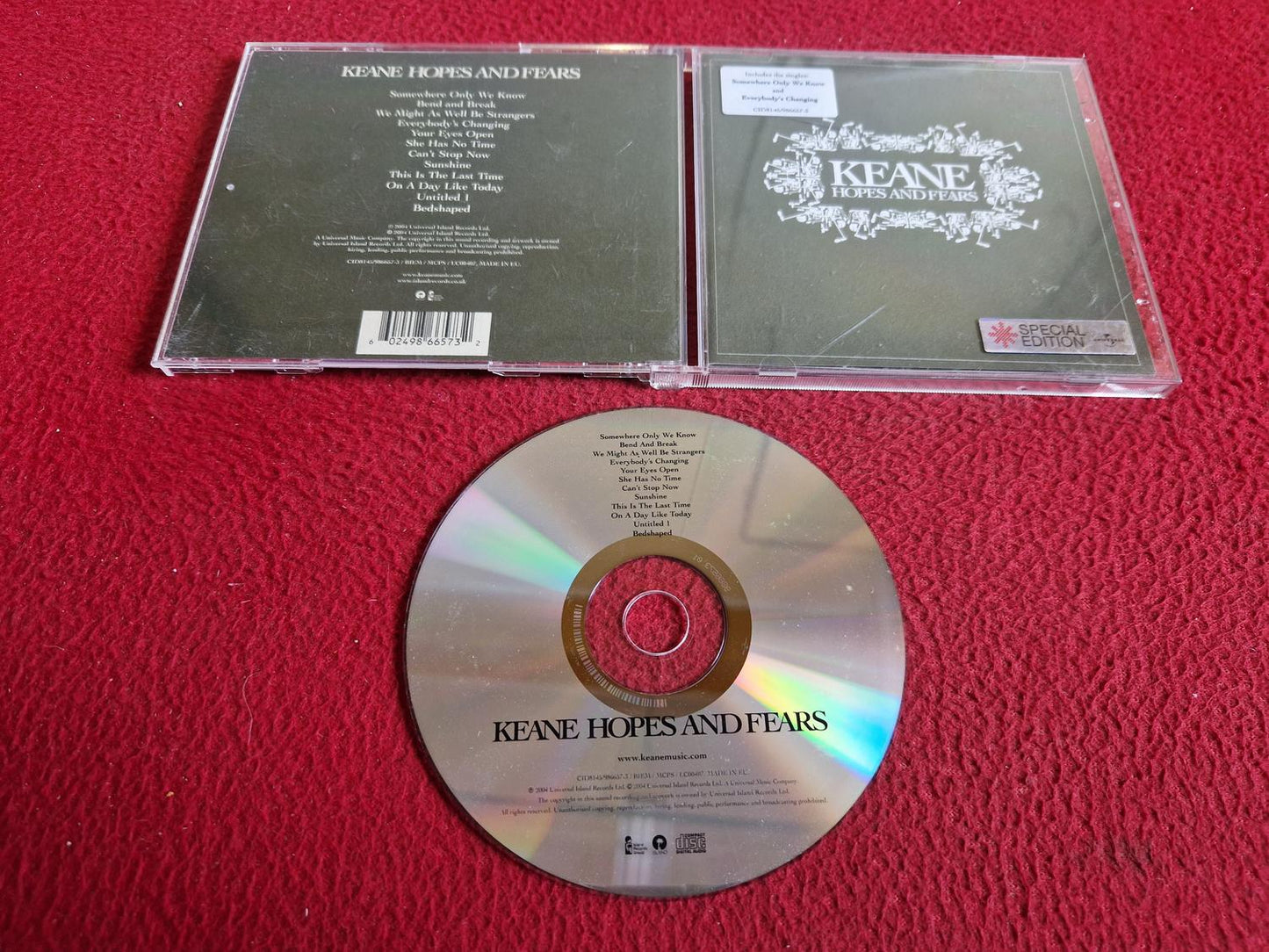 KEANE HOPES AND FEARS CD