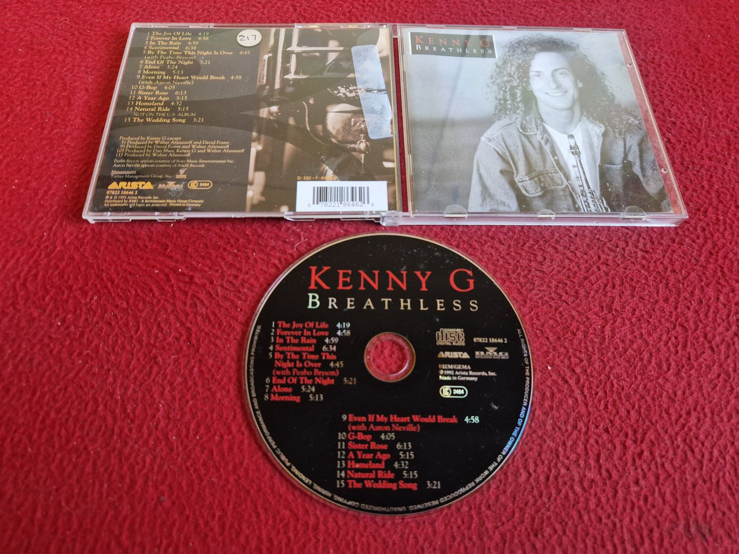 KENNY G BREATHLESS CD