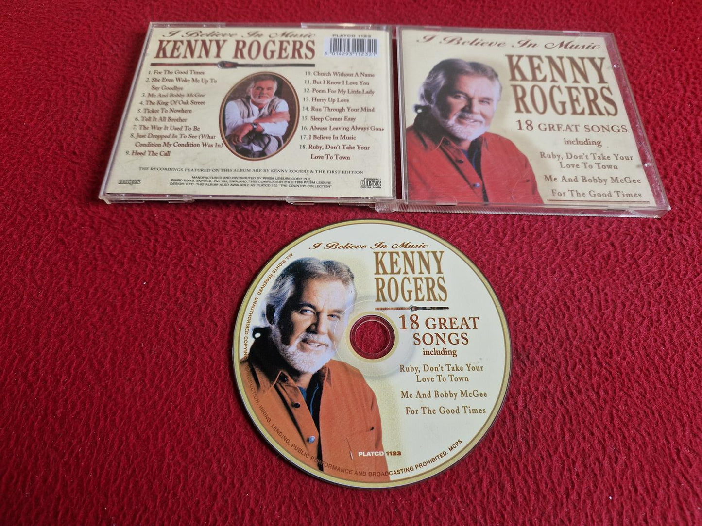 KENNY ROGERS 18 GREAT SONGS CD