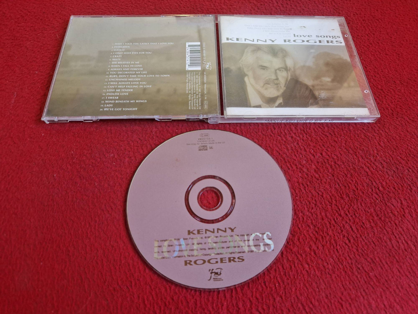 KENNY ROGERS LOVE SONGS CD
