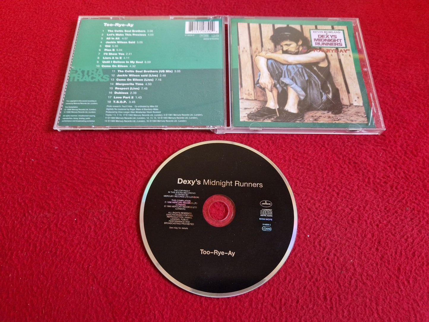 KEVIN ROWLAND & DEXY'S MIDNIGHT RUNNERS TOO-RYE-AY CD