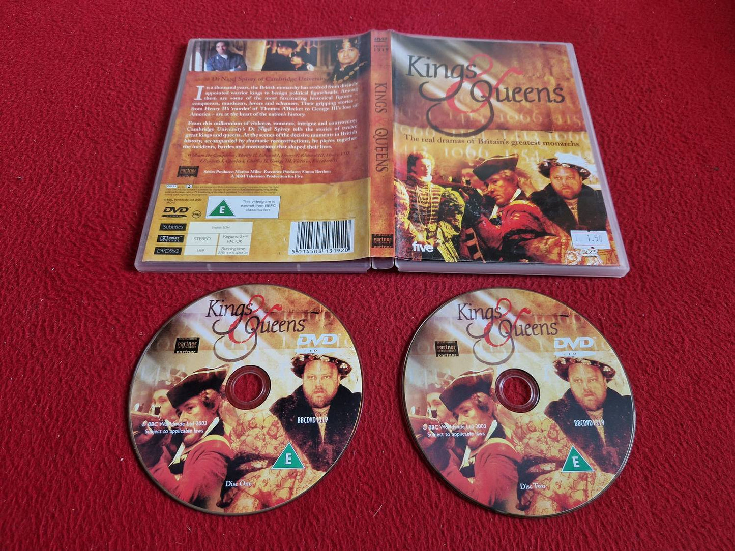 KINGS & QUEENS - THE REAL DRAMAS OF BRITAIN'S GREATEST MONARCHS DVD