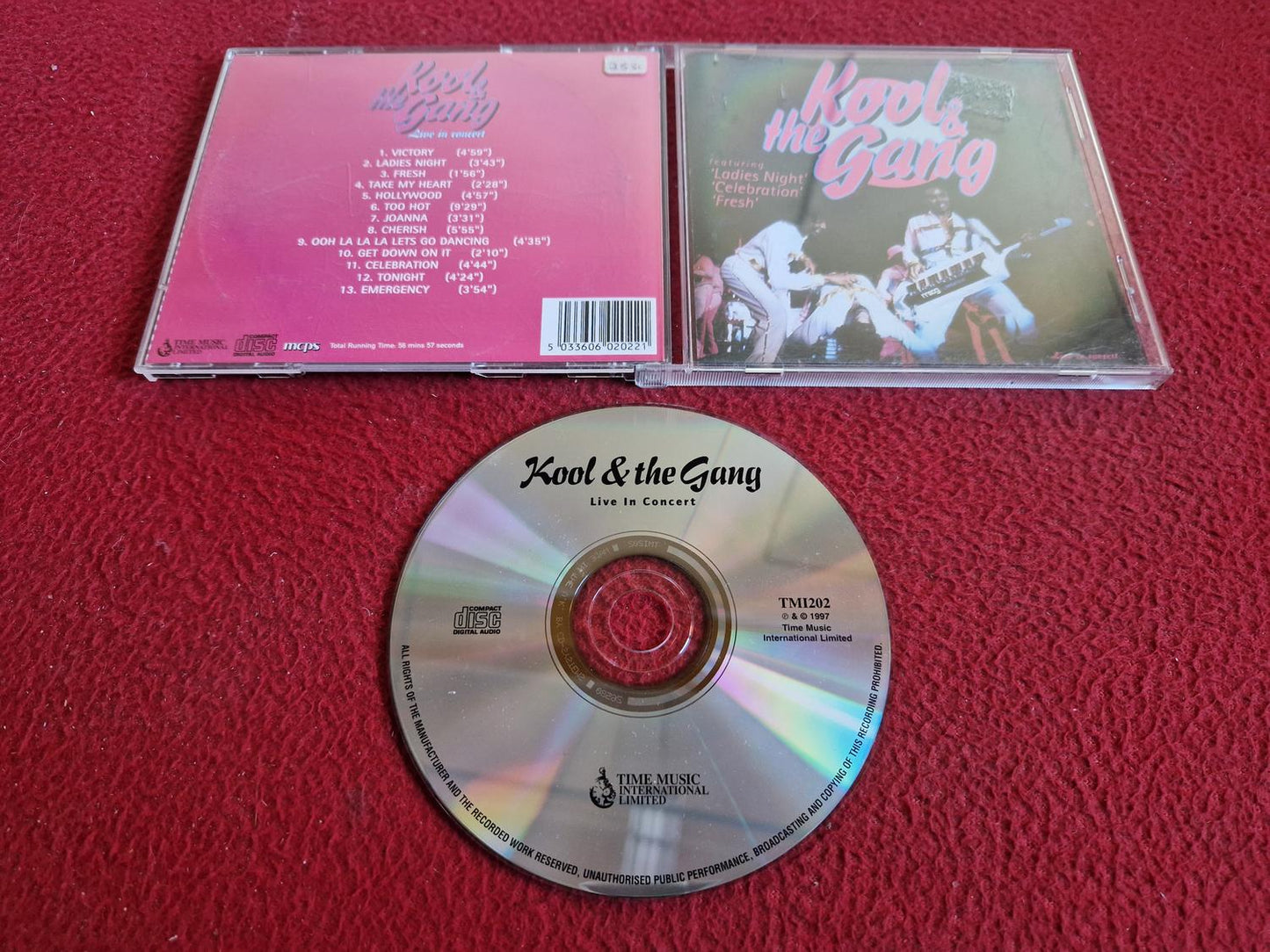 KOOL & THE GANG LIVE IN CONCERT CD