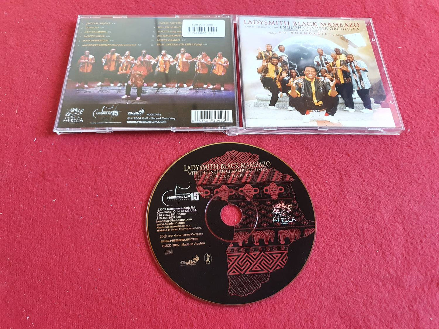 LADYSMITH BLACK MAMBAZO WITH THE ENGLISH CHAMBER ORCHESTRA NO BOUNDARIES till CD
