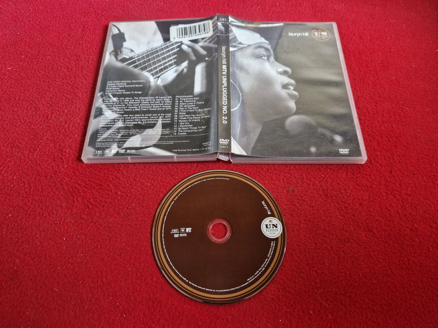 LAURYN HILL MTV UNPLUGGED NO 2.0 DVD