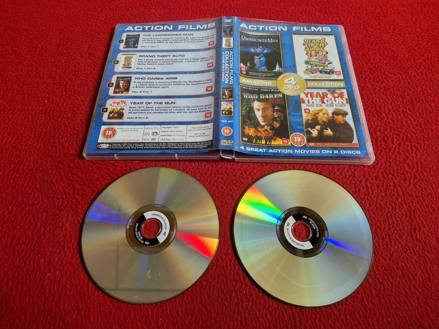 LAWNMOWER MAN / GRAND THEFT AUTO / WHO DARES WINS / YEAR OF THE GUN DVD