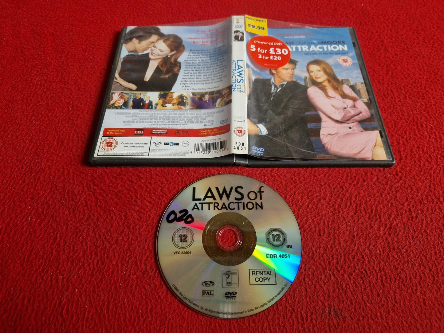 LAWS OF ATTRACTION DVD