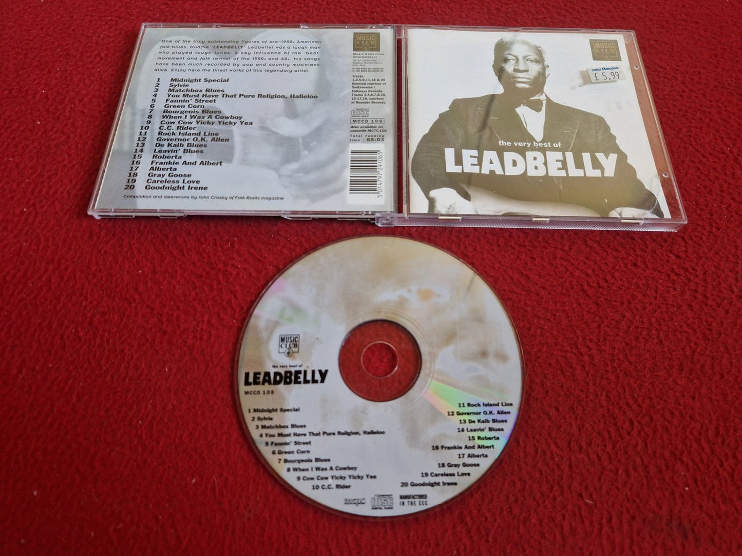 LEADBELLY THE VERY BEST OF CD