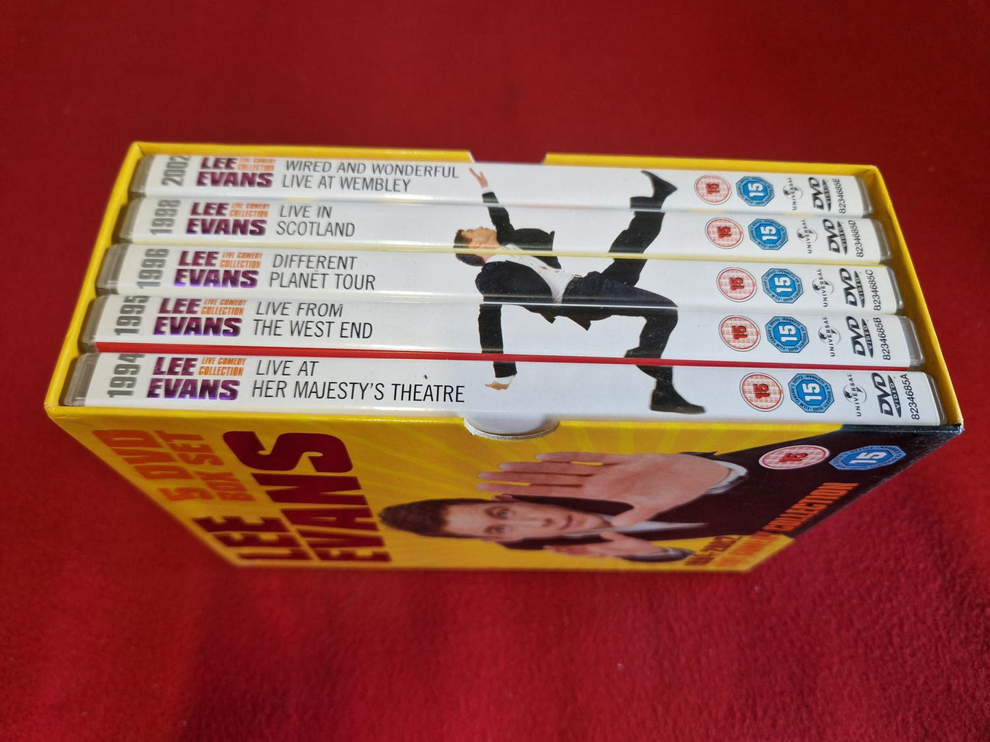 LEE EVANS 1994 - 2002 LIVE COMEDY COLLECTION BOX till DVD