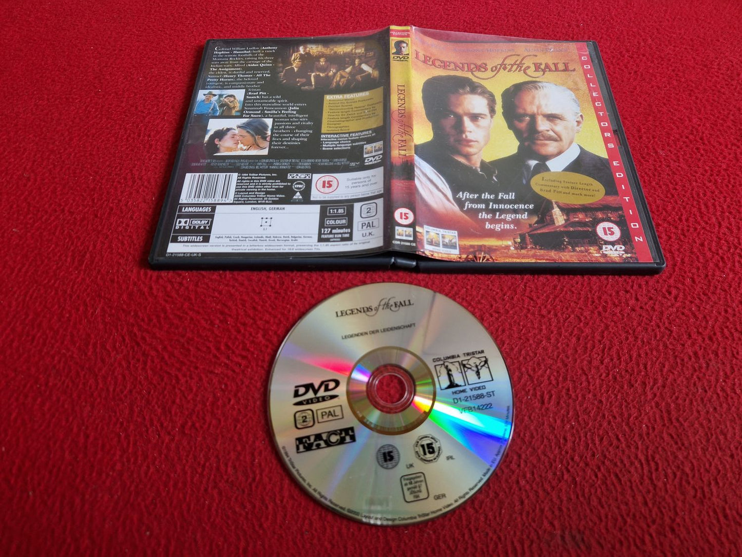 LEGENDS OF THE FALL DVD