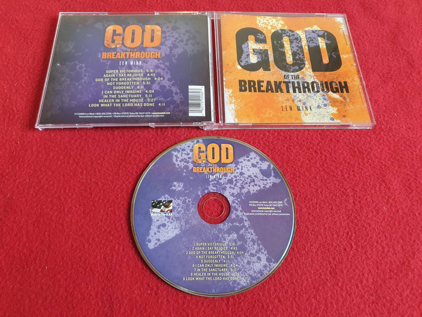 LEN MINK GOD OF THE BREAKTHROUGH till CD