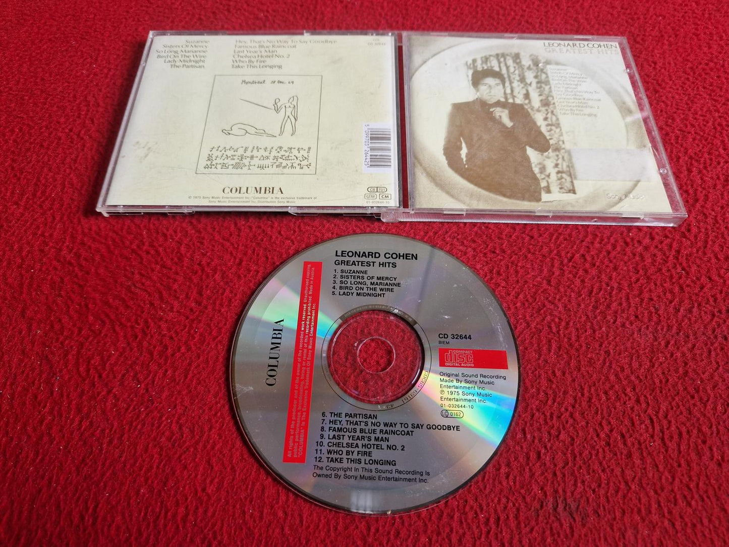 LEONARD COHEN GREATEST HITS CD
