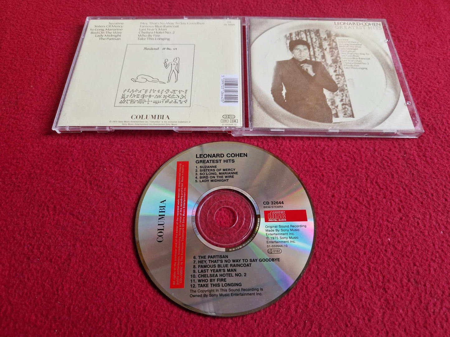 LEONARD COHEN GREATEST HITS CD