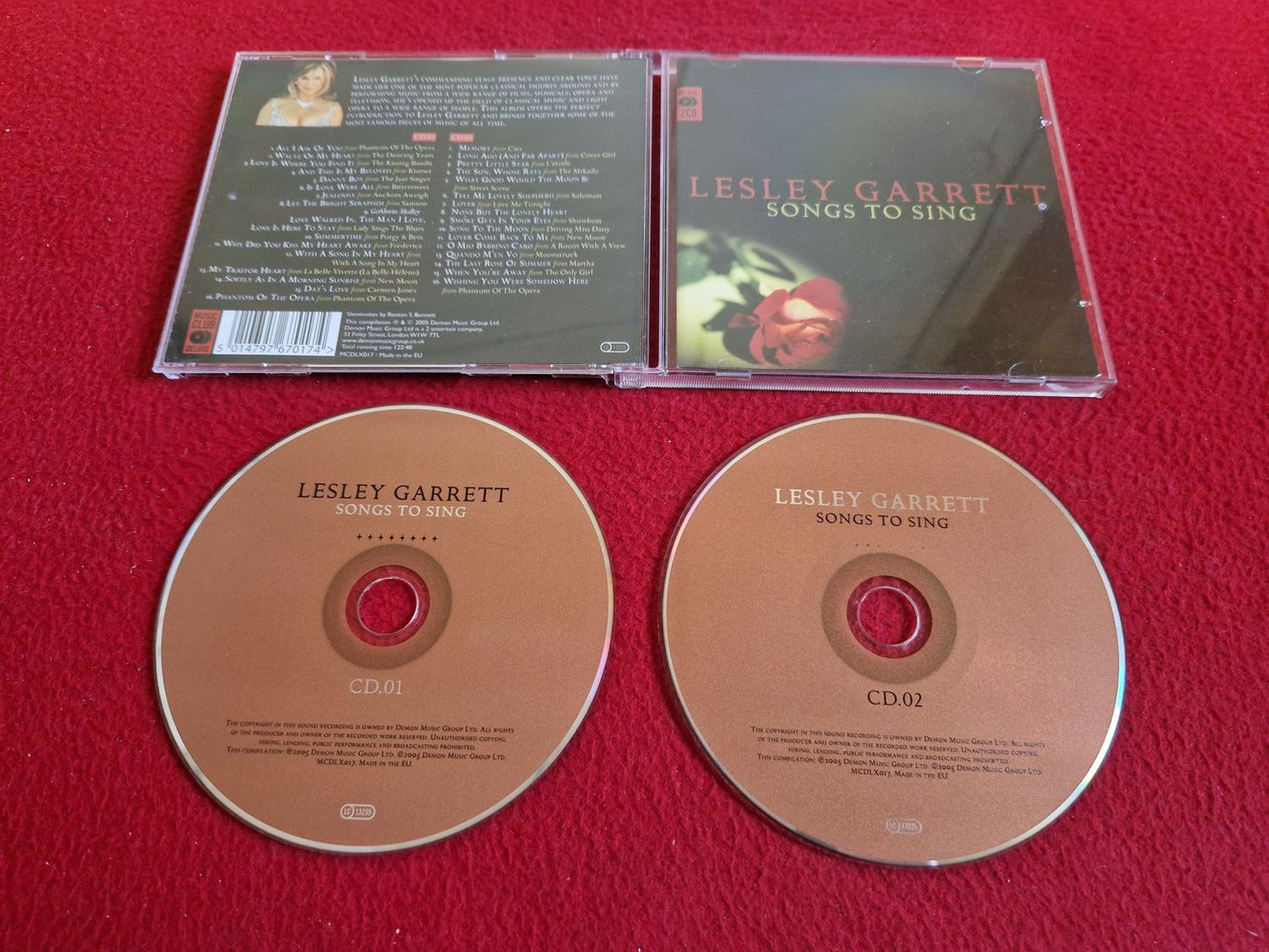 LESLEY GARRETT SONGS TO SING CD