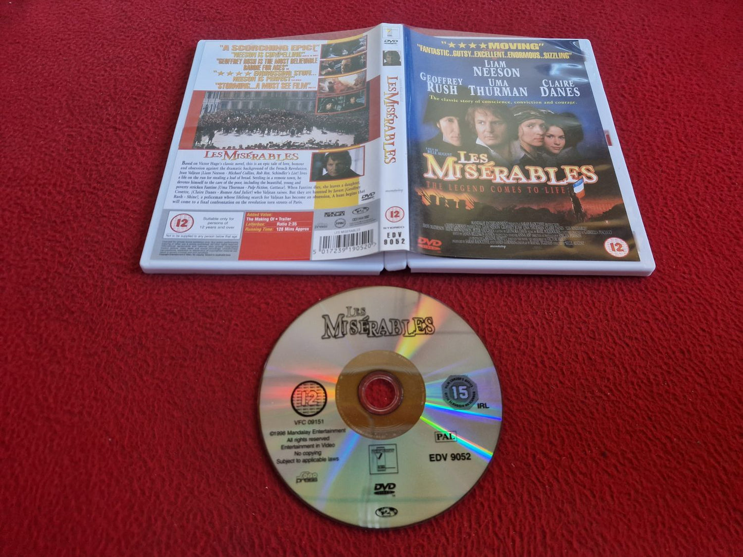 LES MISERABLES DVD