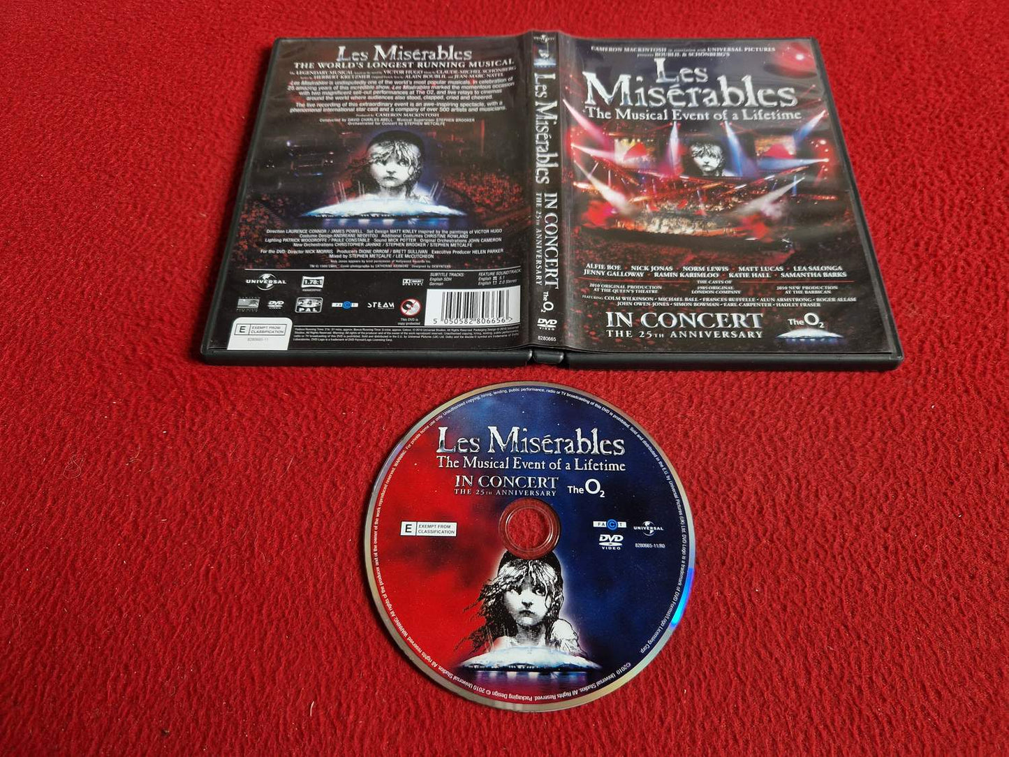 LES MISERABLES IN CONCERT THE 25TH ANNIVERSARY DVD