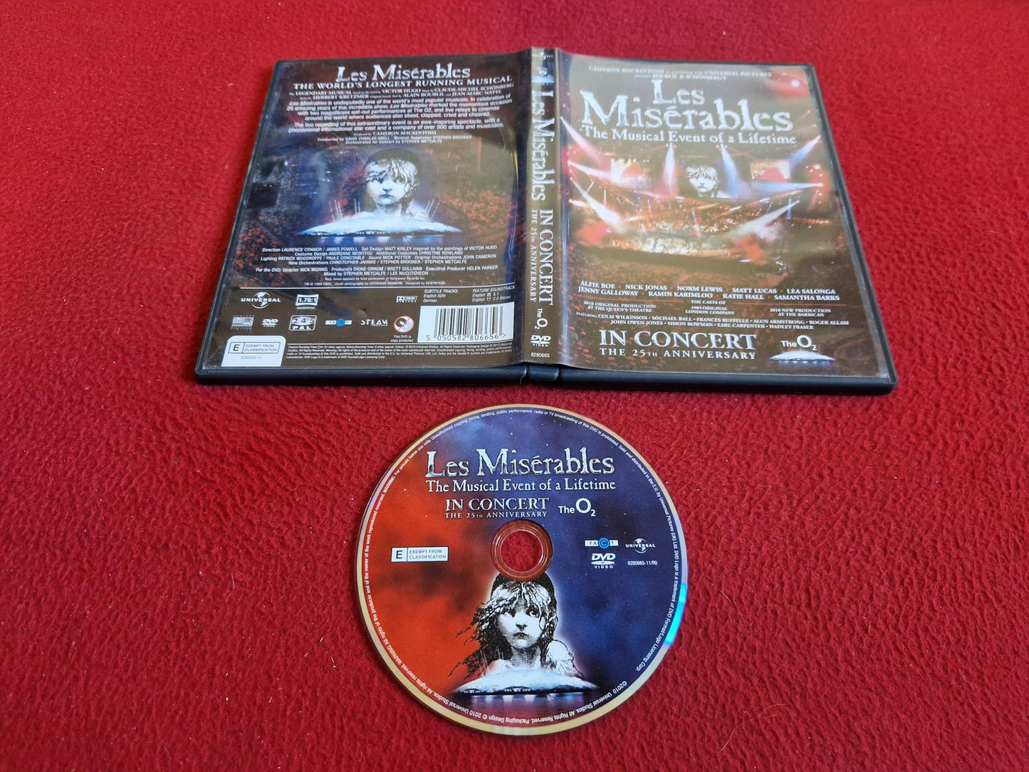 LES MISERABLES IN CONCERT THE 25TH ANNIVERSARY DVD
