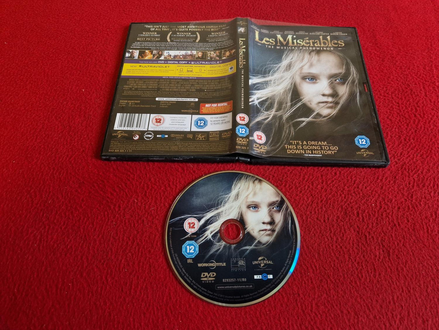 LES MISÉRABLES DVD