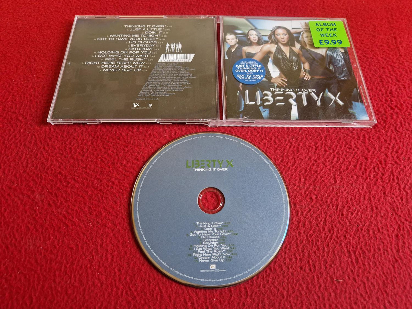 LIBERTY X THINKING IT OVER CD