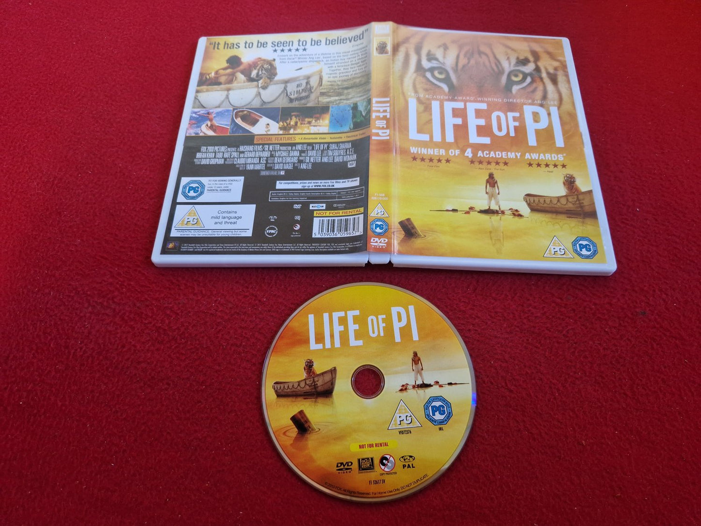 LIFE OF PI DVD
