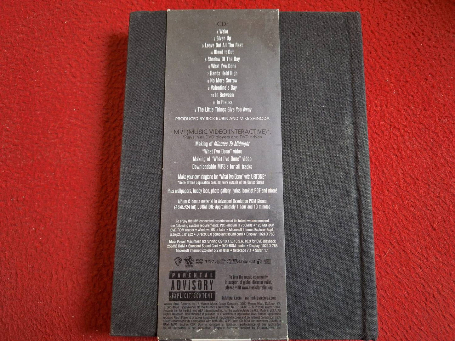 LINKIN PARK MINUTES TO MIDNIGHT DVD / CD