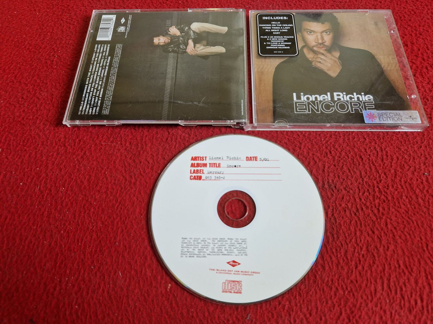 LIONEL RICHIE ENCORE CD