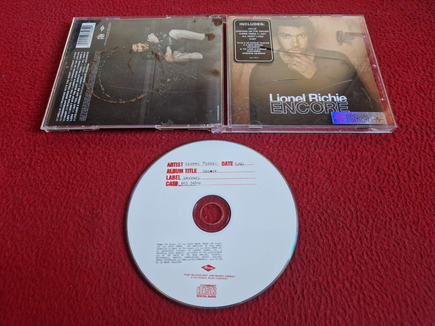 LIONEL RICHIE ENCORE CD
