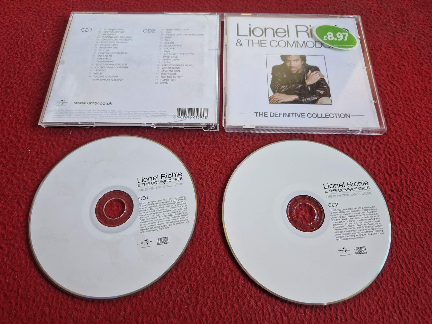 LIONEL RICHIE & THE COMMODORES THE DEFINITIVE COLLECTION CD