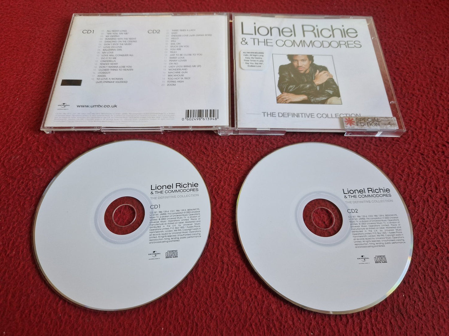 LIONEL RICHIE & THE COMMODORES THE DEFINITIVE COLLECTION CD