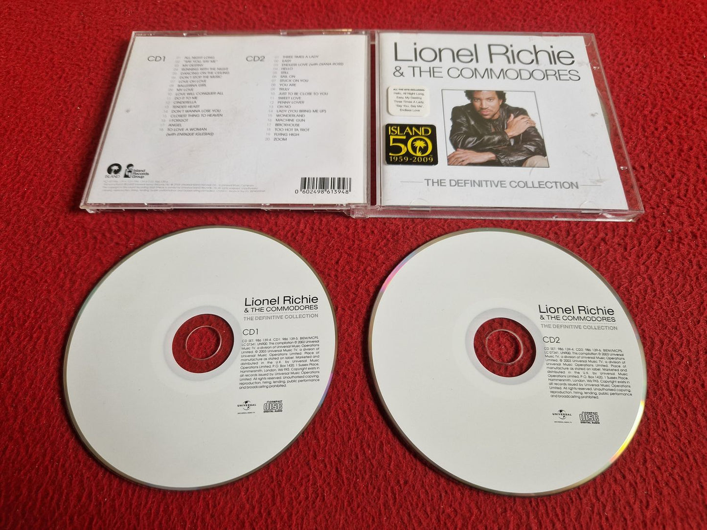 LIONEL RICHIE & THE COMMODORES THE DEFINITIVE COLLECTION CD