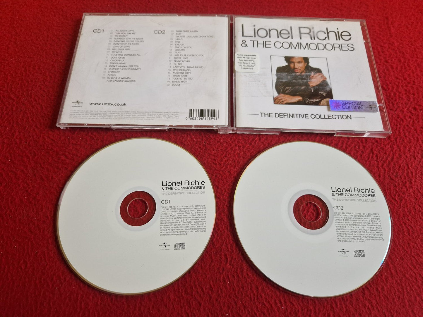 LIONEL RICHIE & THE COMMODORES THE DEFINITIVE COLLECTION SPECIAL EDITION CD