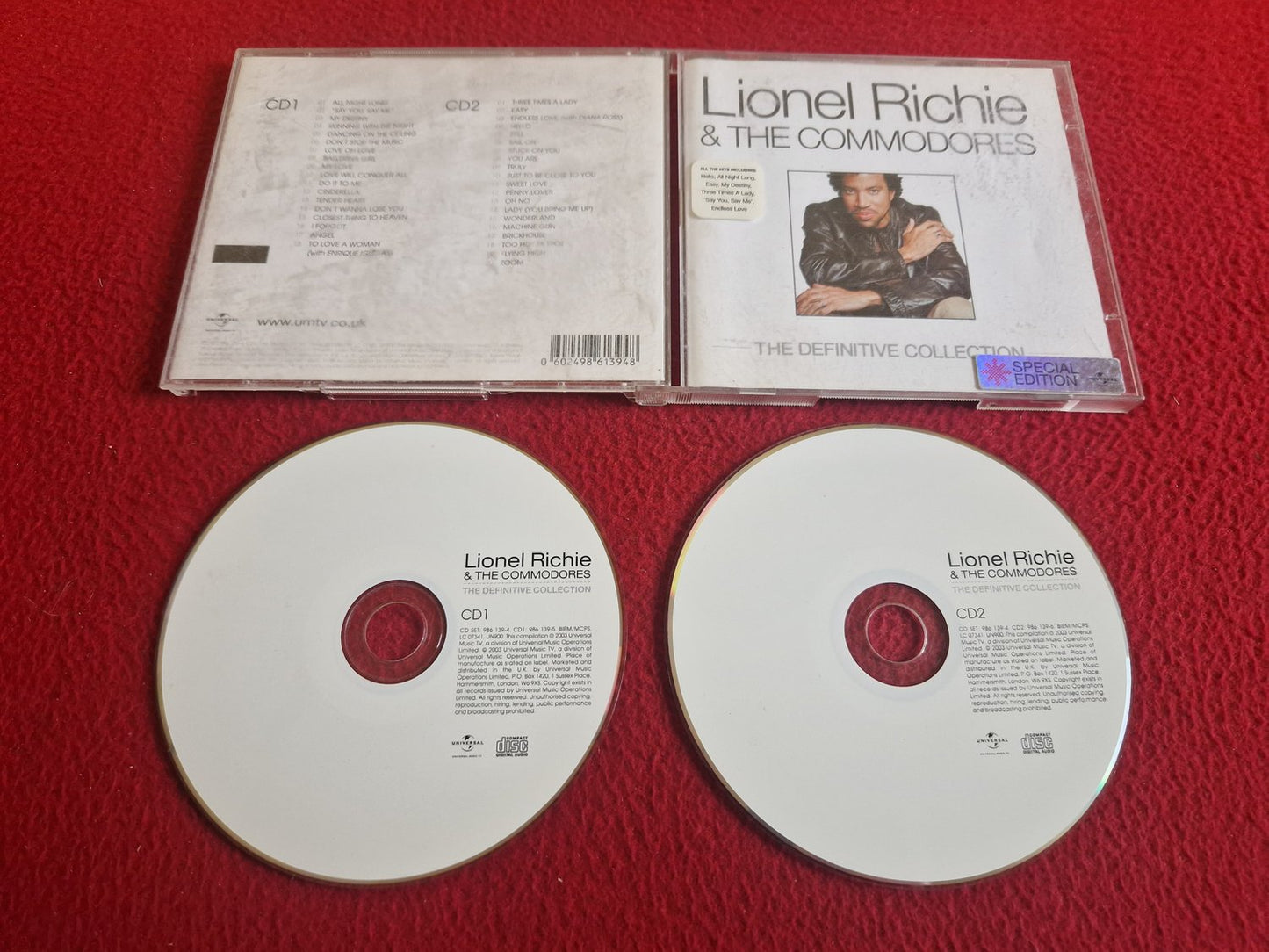 LIONEL RICHIE & THE COMMODORES THE DEFINITIVE COLLECTION SPECIAL EDITION CD