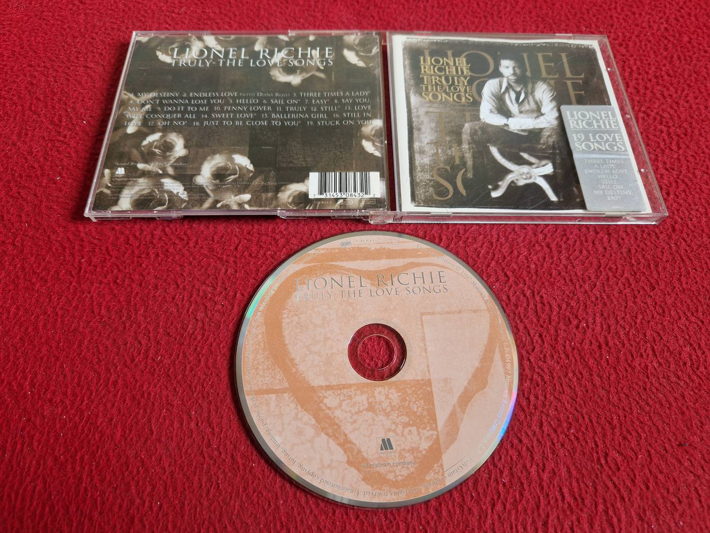LIONEL RICHIE TRULY THE LOVE SONGS CD