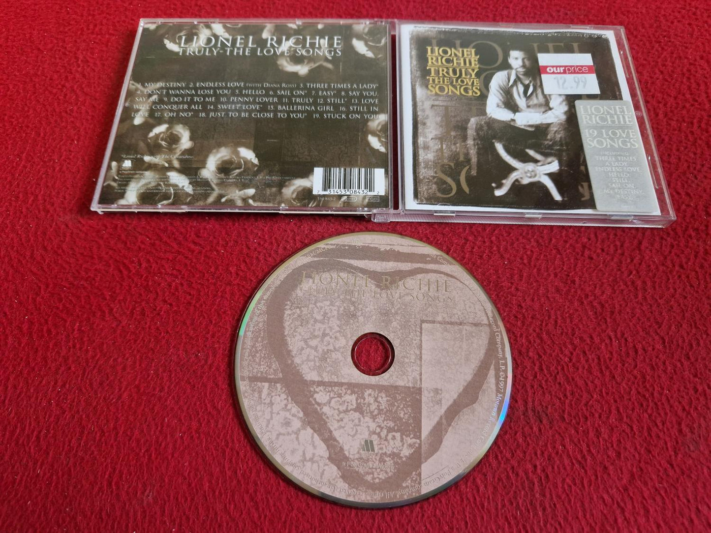 LIONEL RICHIE TRULY THE LOVE SONGS CD