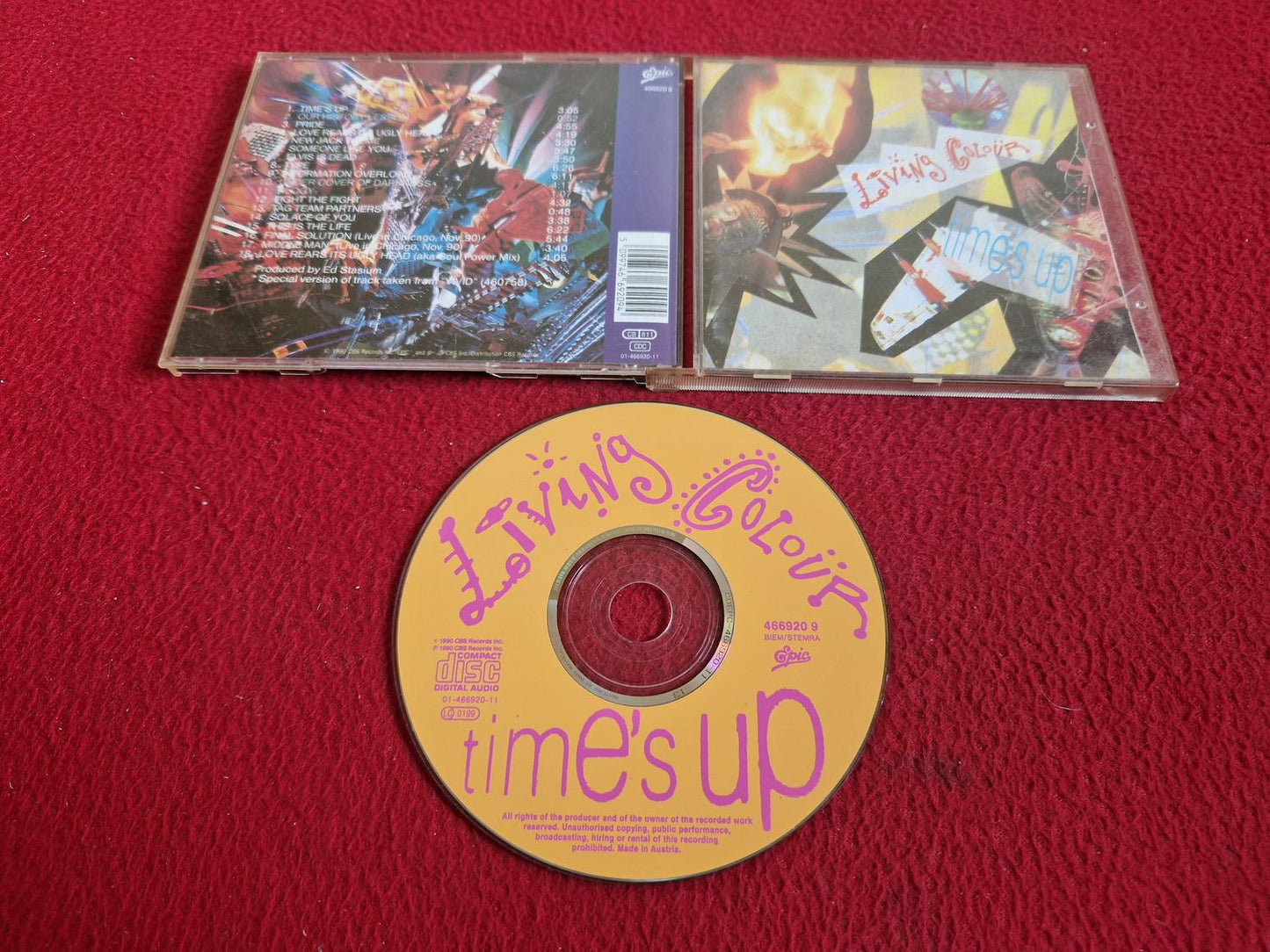 LIVING COLOUR TIME'S UP CD
