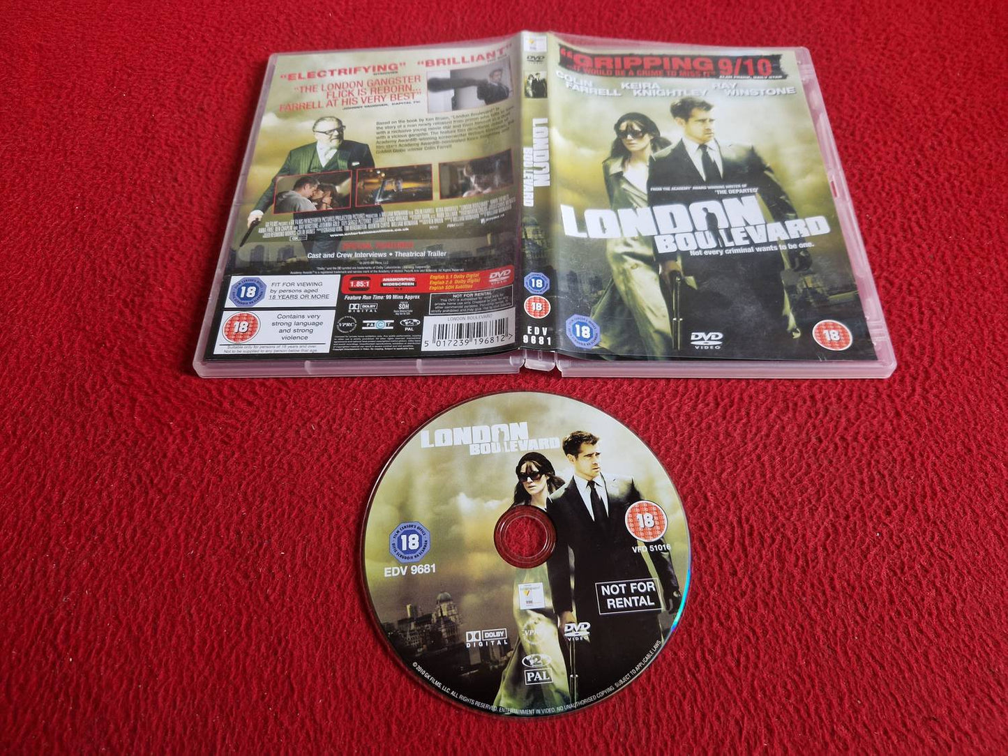 LONDON BOULEVARD DVD